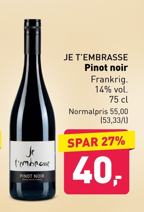 Pinot noir tilbud hos ALDI