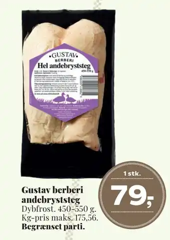 Dagli'Brugsen Gustav berberi andebryststeg tilbud