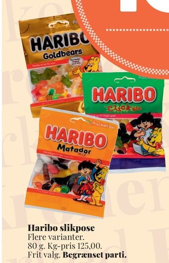Dagli'Brugsen Haribo slikpose tilbud