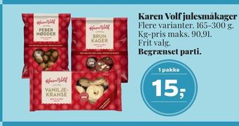 Dagli'Brugsen Karen volf julesmåkager tilbud