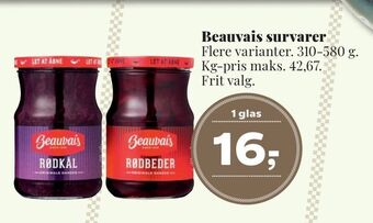 Dagli'Brugsen Beauvais survarer tilbud