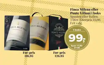 Finca milena eller ponte villoni i boks