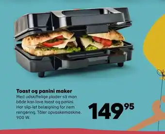 Toast og panini maker