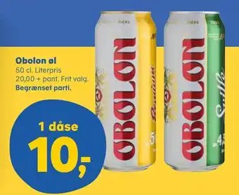 Kvickly Obolon øl tilbud