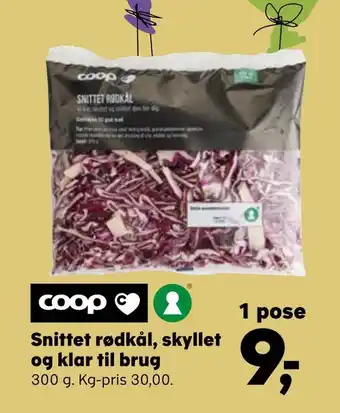 Kvickly Snittet rødkål, skyllet og klar til brug tilbud