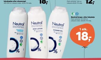 Kvickly Neutral krops- eller hårpleje tilbud