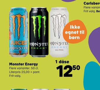 Kvickly Monster energy tilbud