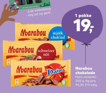 Kvickly Marabou chokolade tilbud