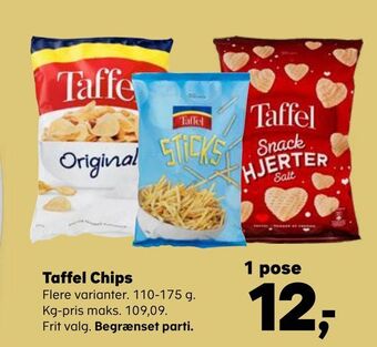 Kvickly Taffel chips tilbud