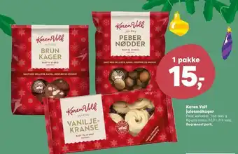 Kvickly Karen volf julesmåkager tilbud
