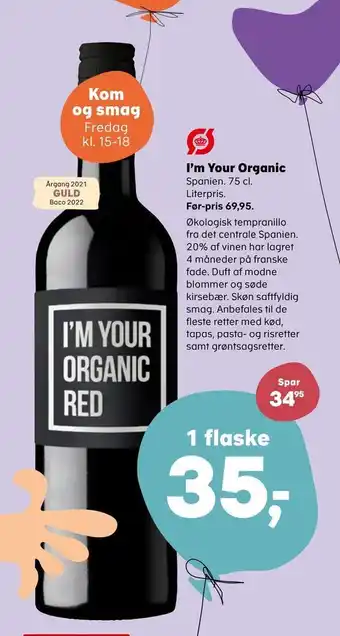 Kvickly I'm your organic tilbud