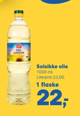 Kvickly Solsikke olie tilbud