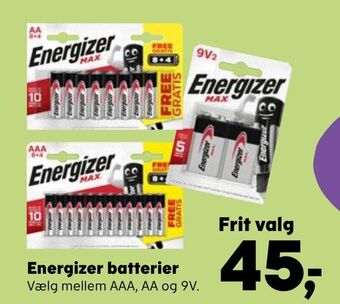 Kvickly Energizer batterier tilbud