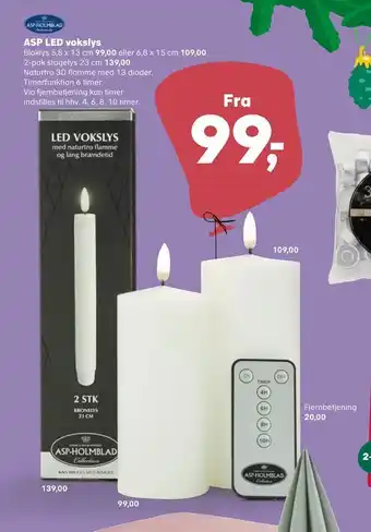 Kvickly Asp led vokslys tilbud