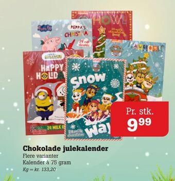 Poetzsch Padborg Chokolade julekalender tilbud