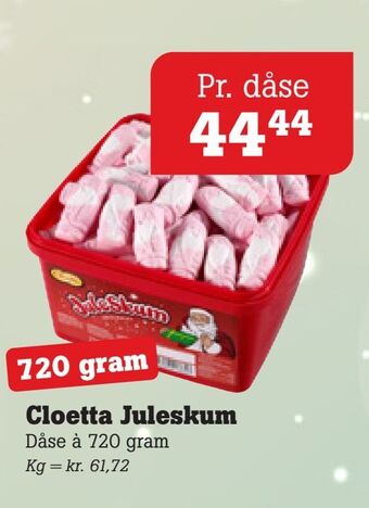 Poetzsch Padborg Cloetta juleskum tilbud