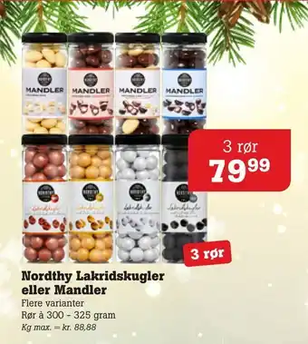 Poetzsch Padborg Nordthy lakridskugler eller mandler tilbud