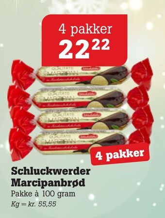 Poetzsch Padborg Schluckwerder marcipanbrød tilbud