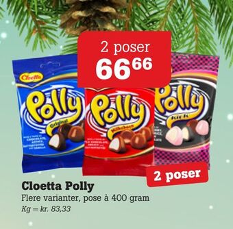 Poetzsch Padborg Cloetta polly tilbud