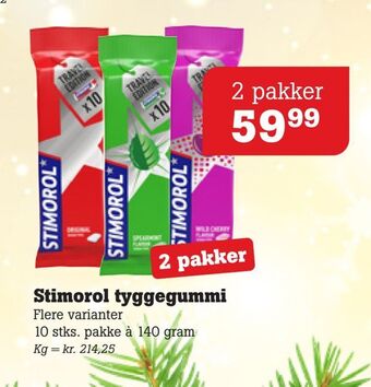 Poetzsch Padborg Stimorol tyggegummi tilbud