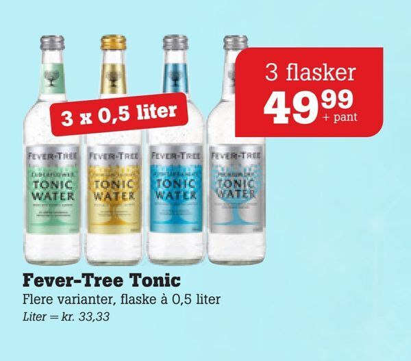 Fevertree tonic tilbud hos Poetzsch