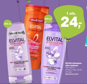 SuperBrugsen Elvital shampoo eller balsam tilbud