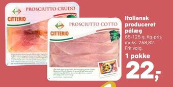SuperBrugsen Italiensk produceret pålæg tilbud