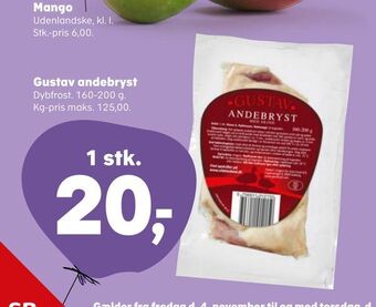 SuperBrugsen Gustav andebryst tilbud