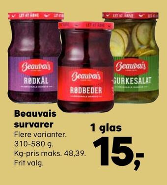SuperBrugsen Beauvais survarer tilbud