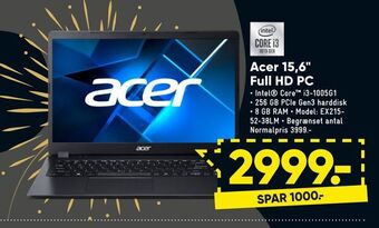 Bilka Acer 15,6" full hd pc tilbud