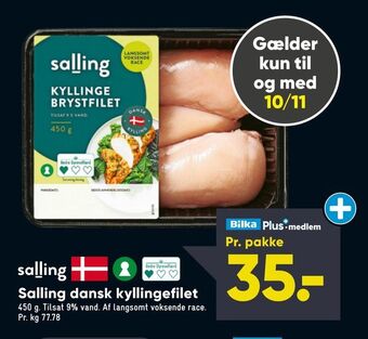Bilka Salling dansk kyllingefilet tilbud