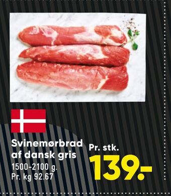 Bilka Svinemørbrad af dansk gris tilbud