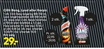 Bilka Cillit bang, lysol eller harpic tilbud