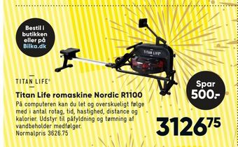 Bilka Titan life romaskine nordic r1100 tilbud