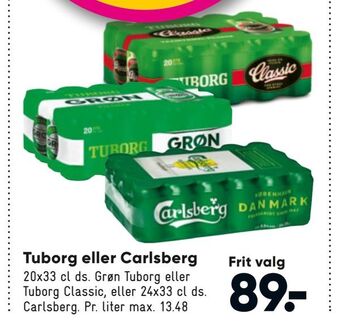 Bilka Tuborg eller carlsberg tilbud