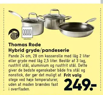 Thomas rode hybrid gryde/pandeserie