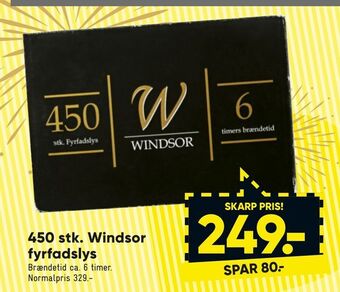 Bilka 450 stk. windsor fyrfadslys tilbud