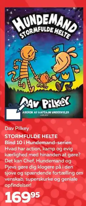 Bog & idé Stormfulde helte bind 10 i hundemand-serien tilbud