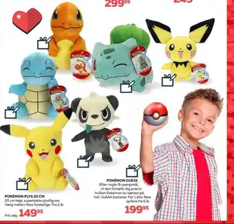 Pokémon plys 20 cm