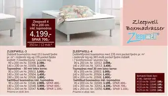 Daells Bolighus Zleepwell 4 90 x 200 cm. inkl. topmadras tilbud