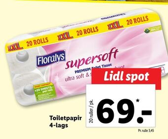 Lidl Toiletpapir 4-lags tilbud
