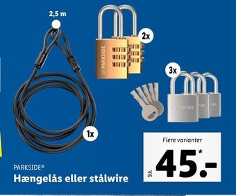 Hængelås eller stålwire