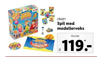 Lidl Spil med modellervoks tilbud