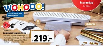 Lidl Lamineringsmaskine tilbud