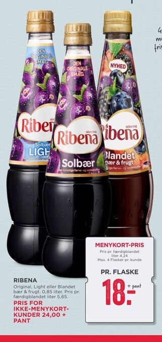 MENY Ribena tilbud