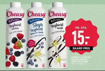 MENY Cheasy yoghurt eller cheasy skyr yoghurt tilbud