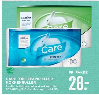 MENY Care toiletpapir eller køkkenruller tilbud