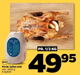 Netto Fersk julius and tilbud