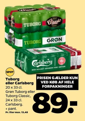 Netto Tuborg eller carlsberg tilbud