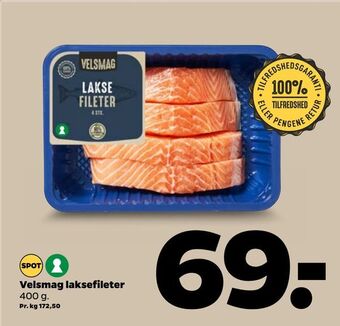 Netto Velsmag laksefileter tilbud